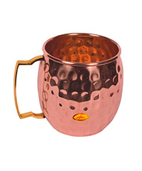 Copper Mug Hammered Sw Cm
