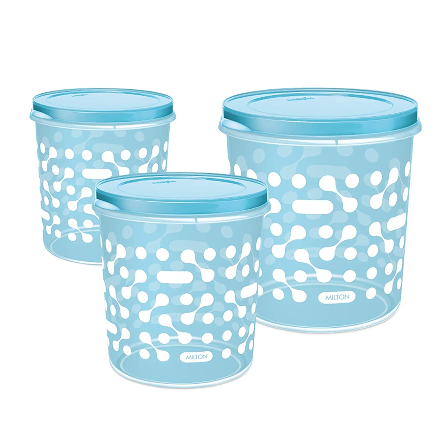Milton Storex Storage New Print Containers, Set of 3, Blue