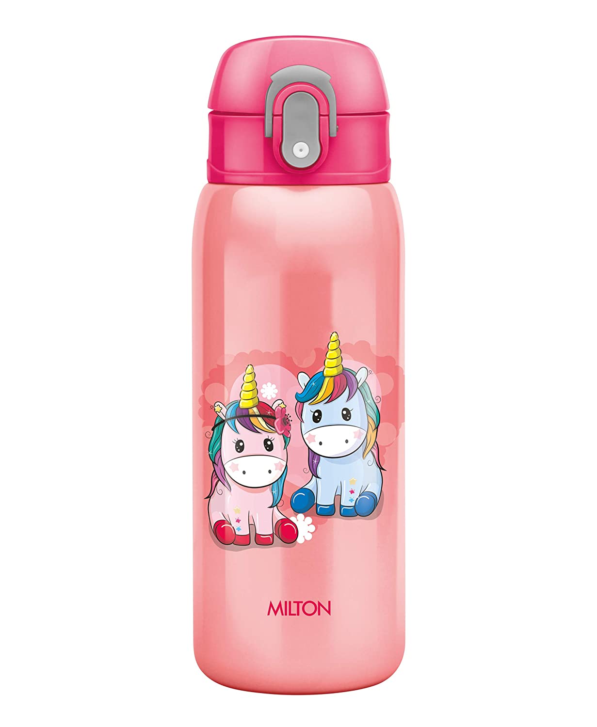 Milton Jolly 475 Thermosteel Kids Water Bottle, 390 ml, Pink