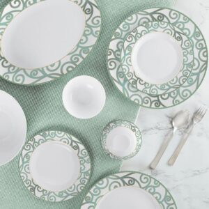 Green Swirl Dinner Set