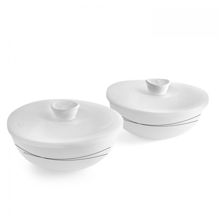 Royale Mixing Bowl Medium Set Black Curves