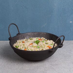 Cast Iron Kadai Large (2.5 Litre | 25 cm Dia)