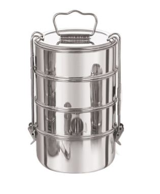 Clip Tiffin (4 Container) – Stainless Steel Lunch box