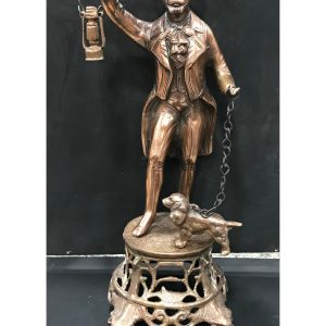 Oxidised Aluminium Watchman Show Piece