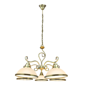 ORNALITE CHANDELIER 1 X 5LS E27 BRZ Ceiling mounted, Chandelier