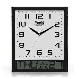 Ajanta Orpat - Calendar Analog Wall Clock– 2817-T – Black