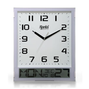 Ajanta Orpat - Calendar Analog Wall Clock– 2817-T – White