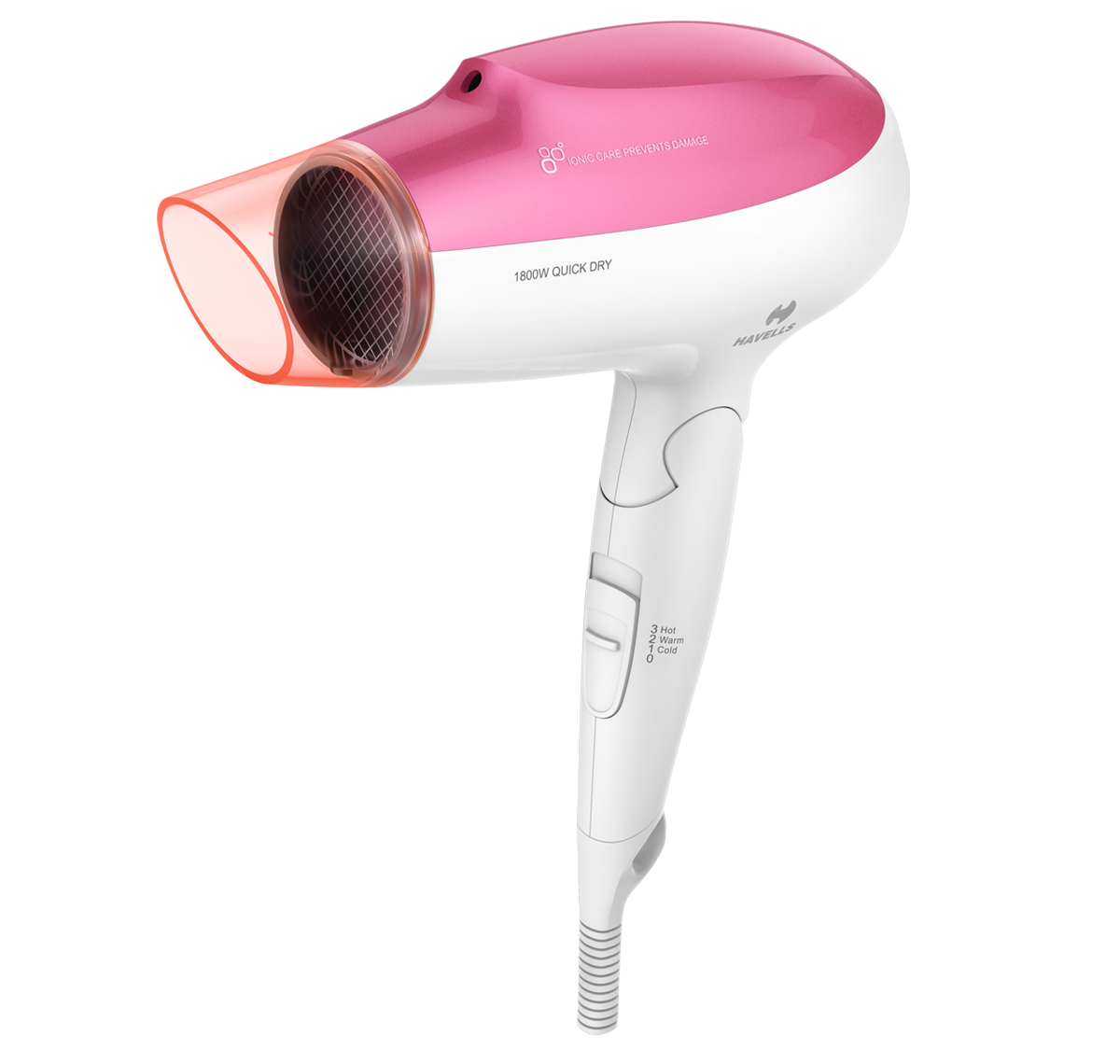 POWERFUL IONIC DRYER (PINK) HD3225 ( 1800 W )