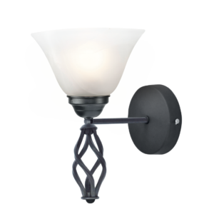 CUPOLA WL 1LS E27 BLK BRZ Wall mounted, Wall light