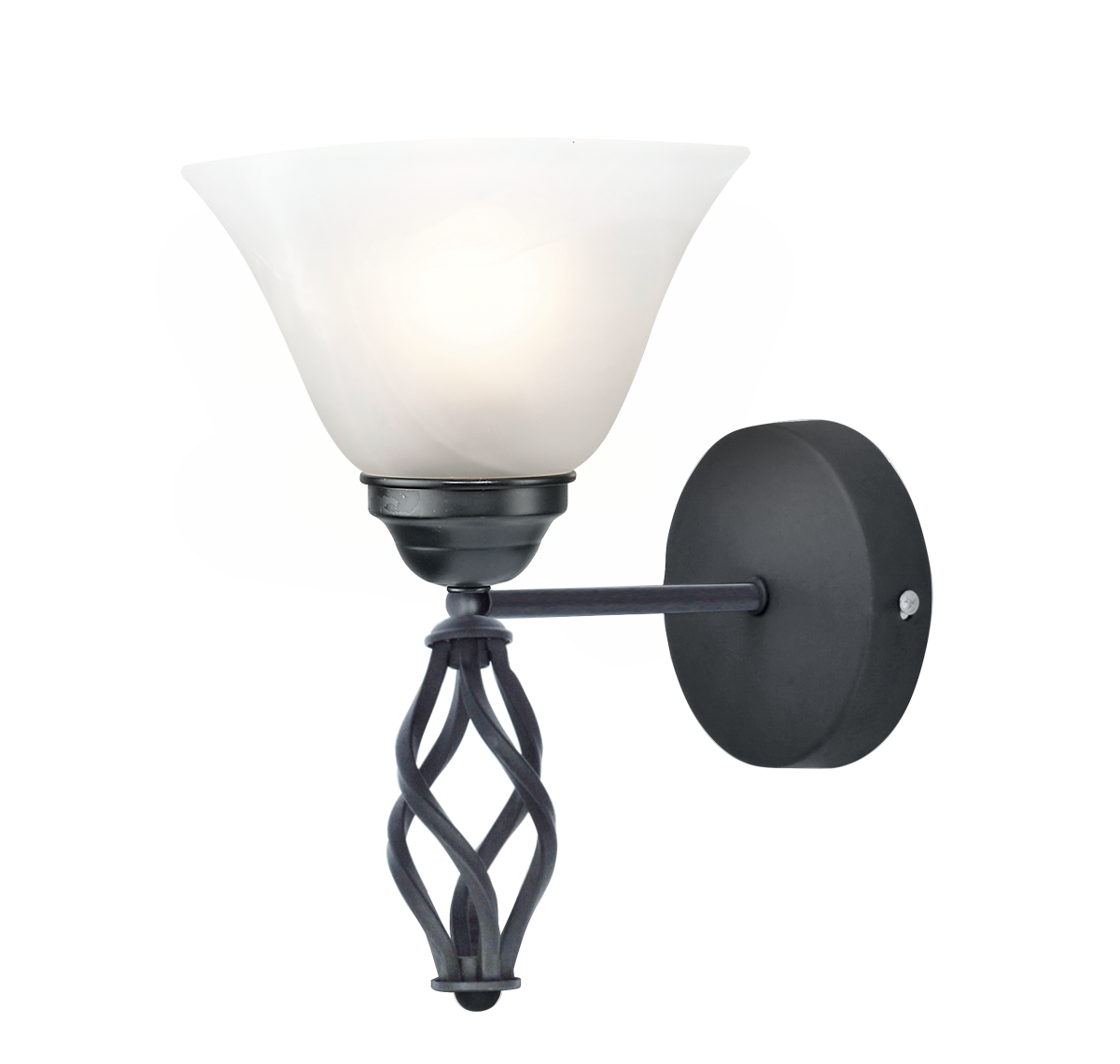 CUPOLA WL 1LS E27 BLK BRZ Wall mounted, Wall light