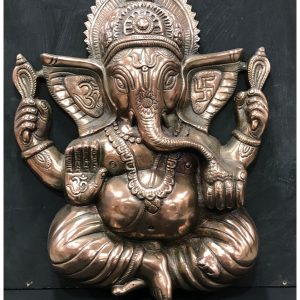 Oxidised Aluminium Shiv Parivar Wall Plate