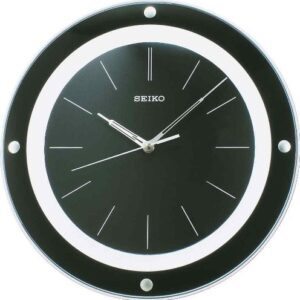 Seiko Wall Clock (32.9 cm x 32.9 cm x 3.2 cm, Black, QXA314JN)