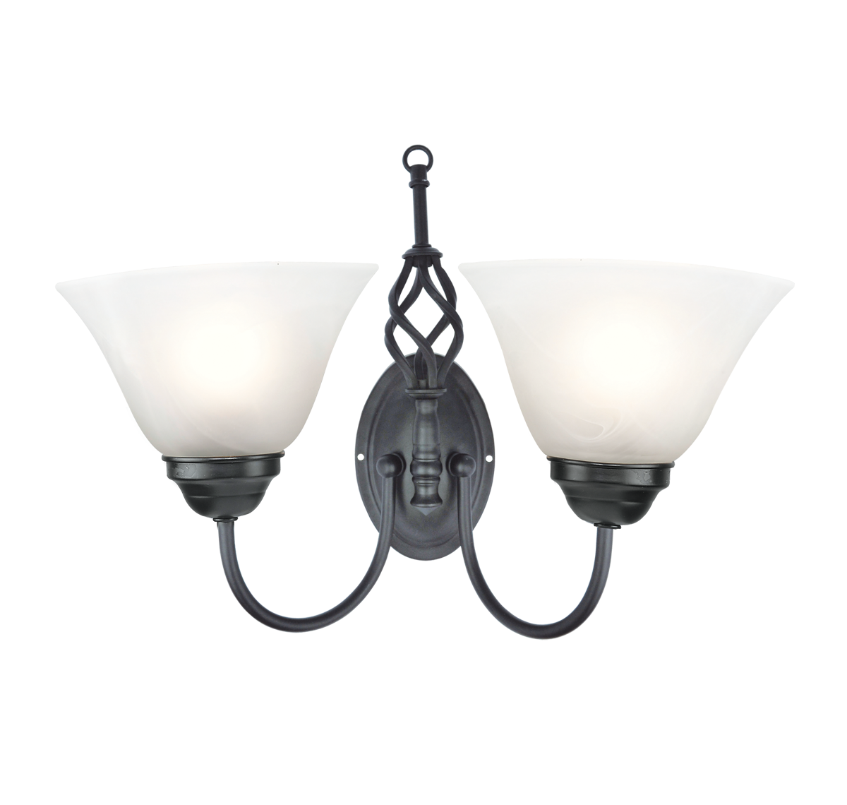 CUPOLA WL 2LS E27 BLK BRZ Wall mounted, Wall light