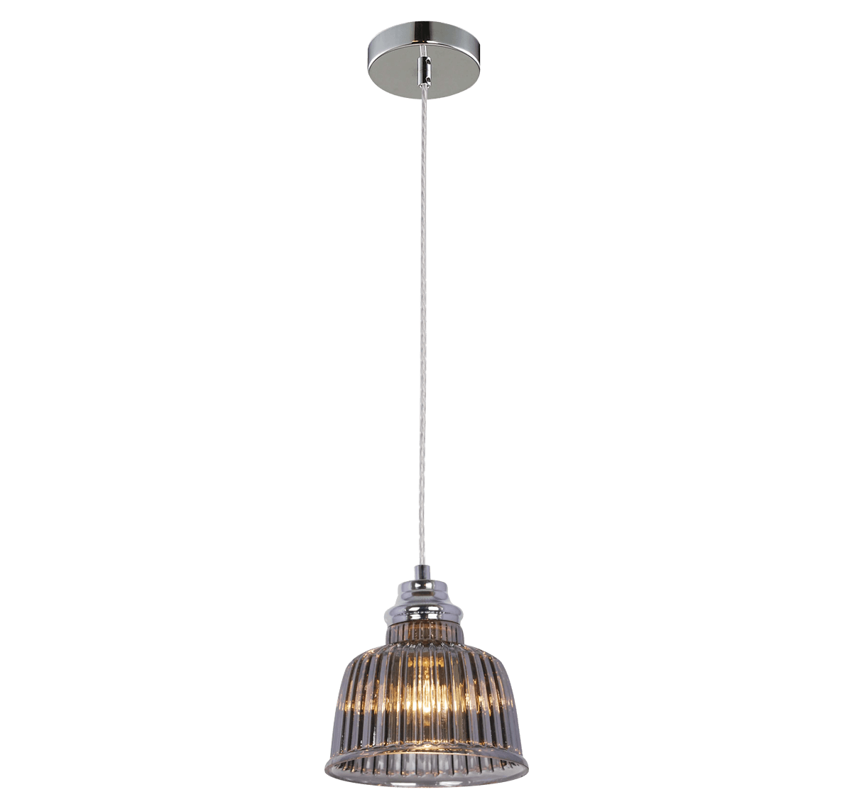 CRYSTINE PENDANT 1LS E14 D160 SMK Ceiling mounted, Pendant