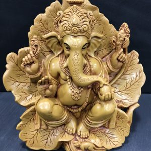 Poly Resin Flower Ganesh