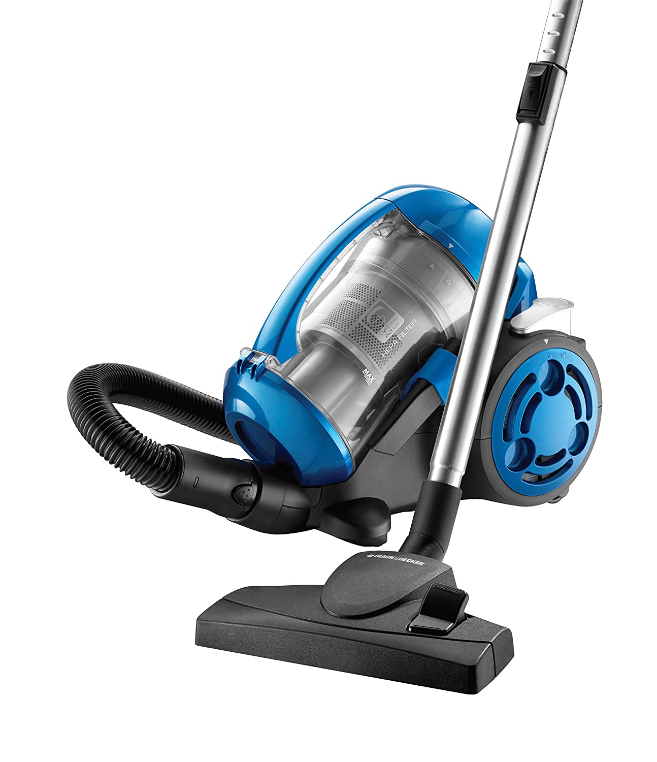 BLACK+DECKER VM2825 2000-Watt, 21 Kpa High Suction, 1.8L dustbowl Bagless Cyclonic Vacuum Cleaner with 6 Stage Filteration and HEPA Filter (Blue