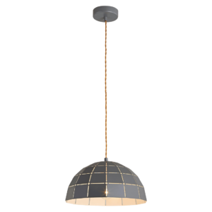 PENELOPE PENDANT 1LS E27 D300 GRY Ceiling mounted, Pendant