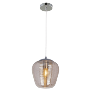 ORNATE PENDANT 1LS E27 D200 SMK Ceiling mounted, Pendant