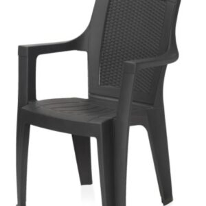 Nilkamal Mystique High Back Chair With Arm (Charcoal Grey)