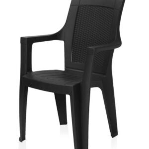 Nilkamal Mystique High Back Chair With Arm (Iron Black)