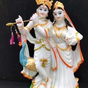 Polyresin Marble Finish Radhakrishna Small