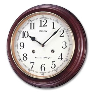 Wooden case wall Seiko Clock  QXH202Z