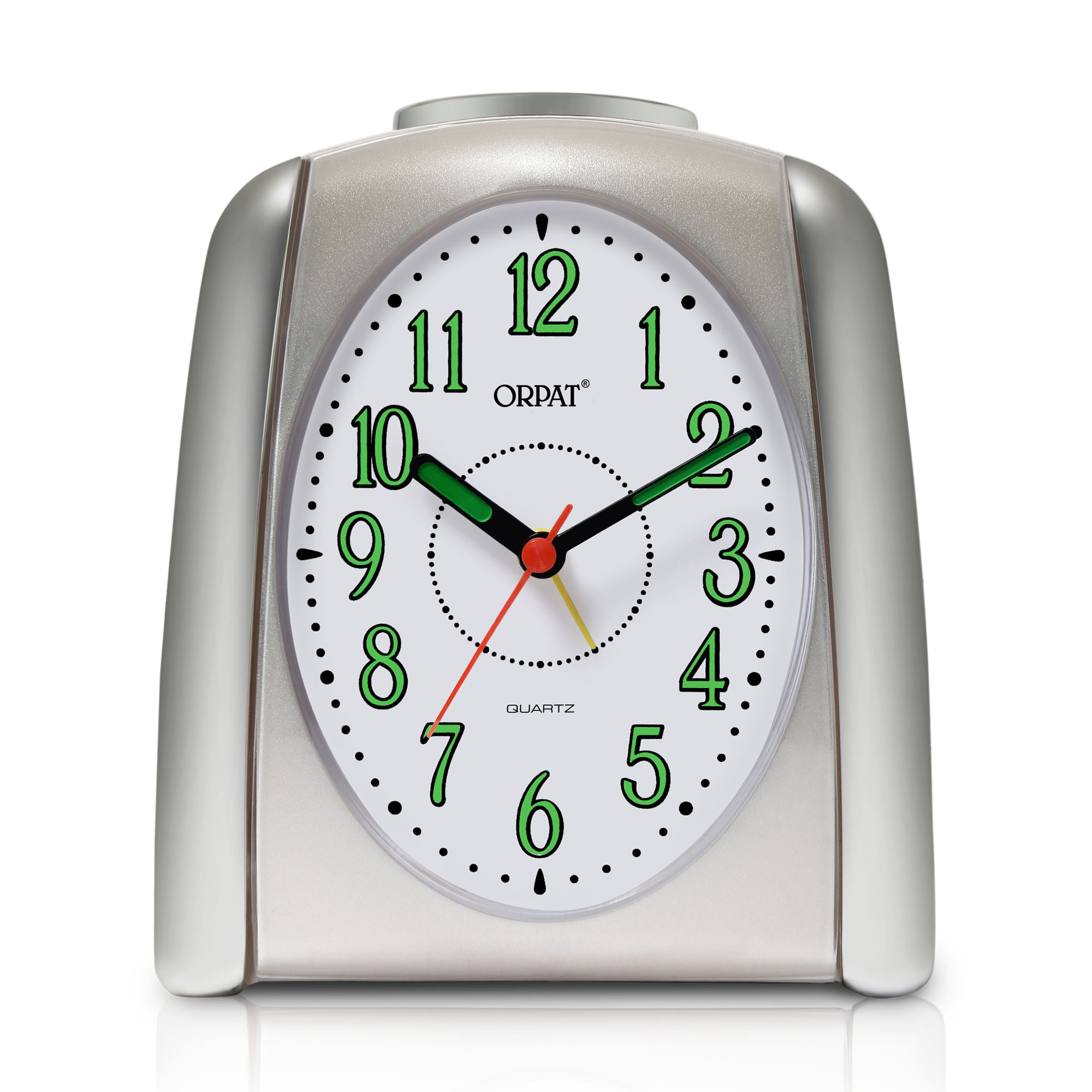 Orpat - Time Piece Buzzer Alarm Clock White