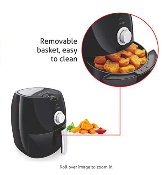 Glen Rapid Fryer Black 3044, 2.8 litres,1350 Watt - Image 3