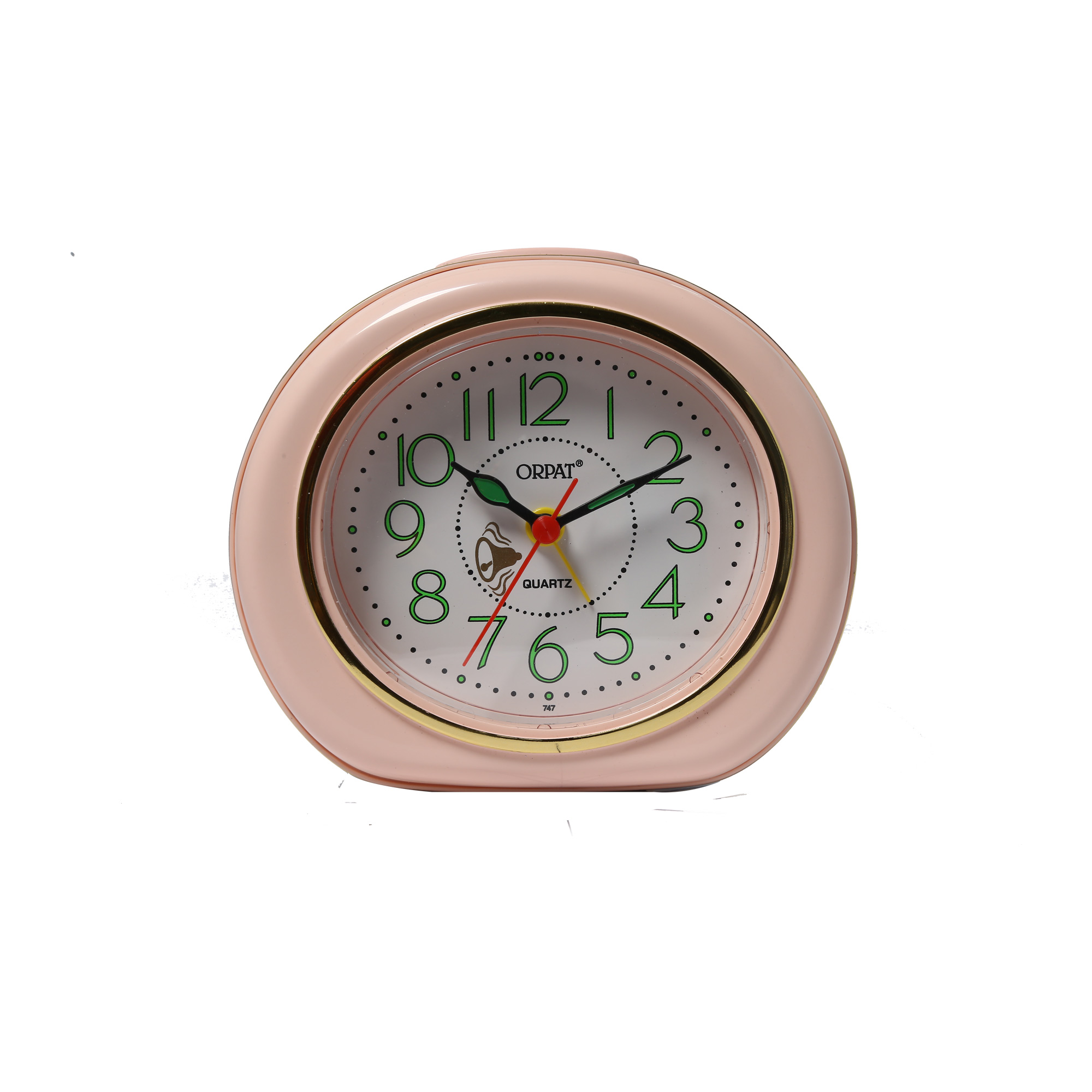 Orpat - Time Piece – Bell Alarm Clock – TBM-747 – Light Pink