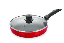 Nirlon Non Stick Fry Pan with Glass Lid