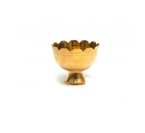 Brass Arishina kumkum Container - 1Pc