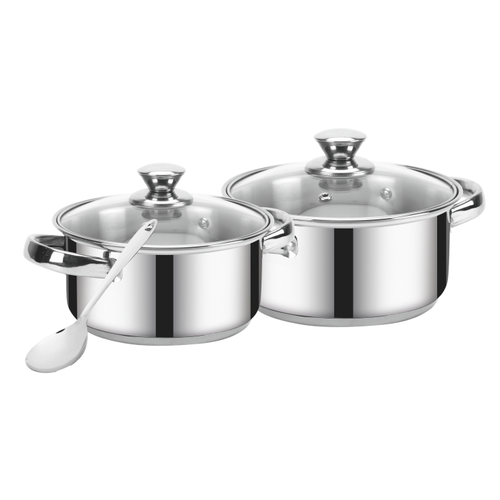 IRIS 5 PCS CASSEROLE GIFT SET WITH GLASS LID