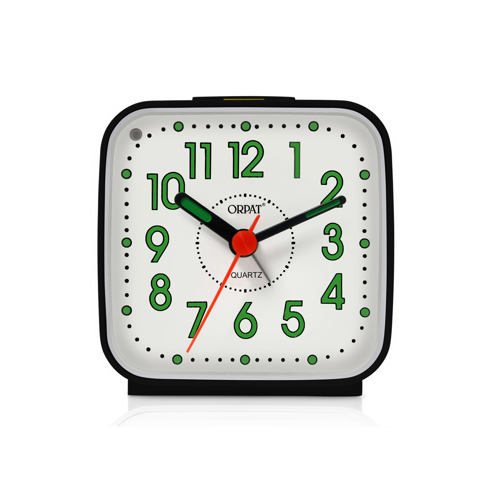 Orpat - Time Piece – Snooze Buzzer Alarm Clock – TBZL-167 – Black
