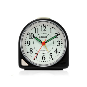 Orpat - Time Piece – Snooze Buzzer Alarm Clock – TBZL-617 – Black