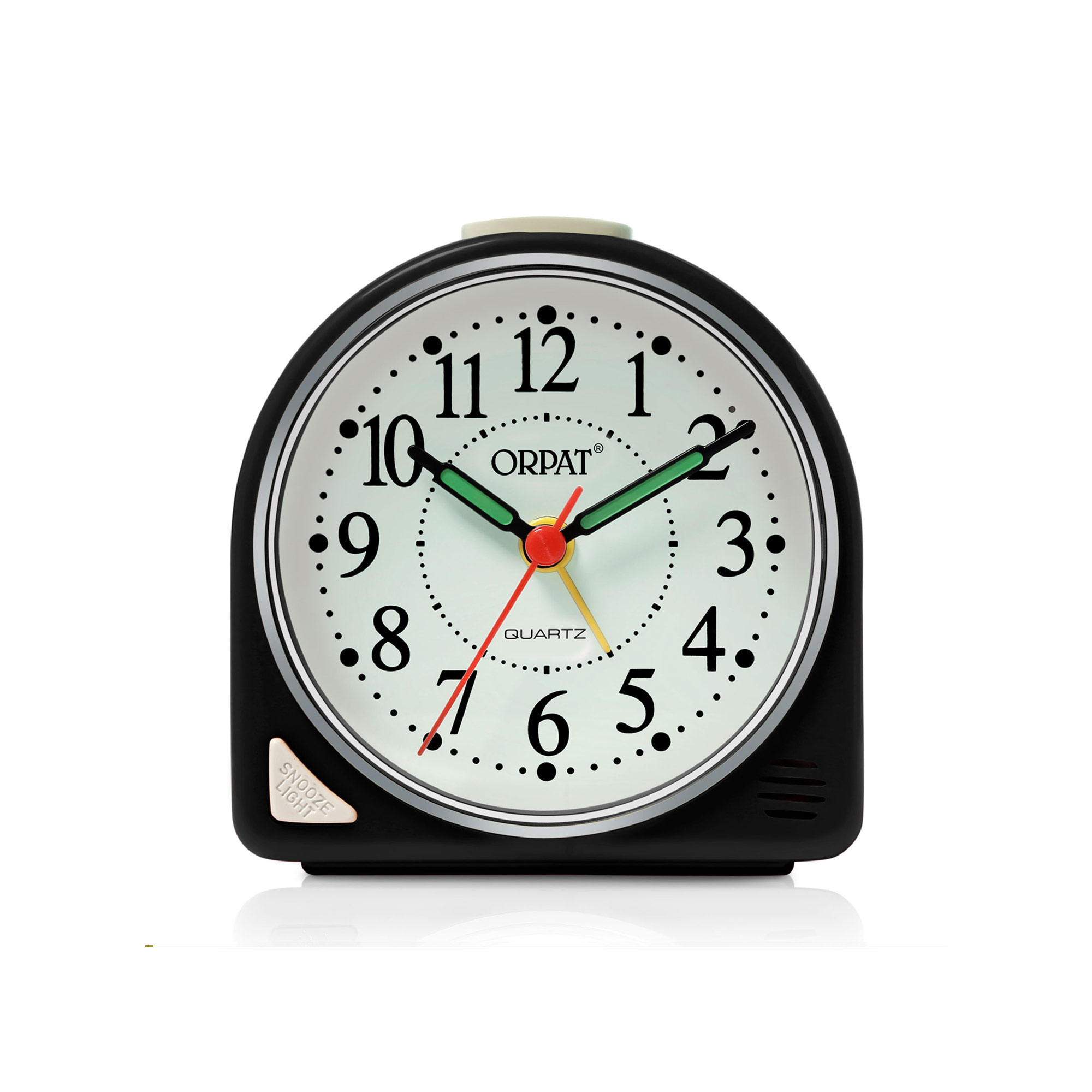 Orpat - Time Piece – Snooze Buzzer Alarm Clock – TBZL-617 – Black