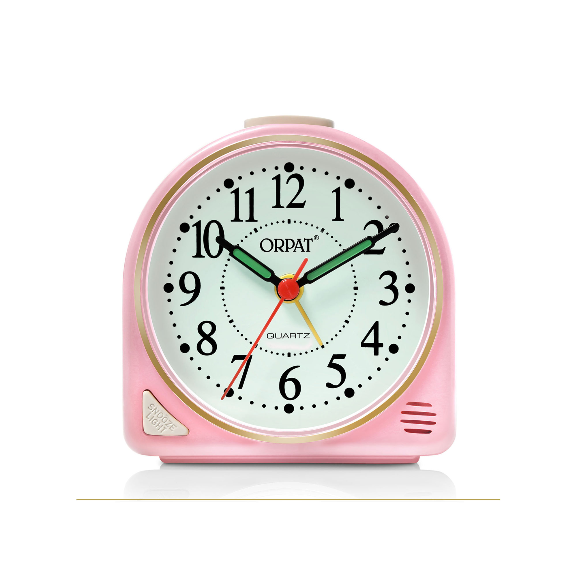 Orpat - Time Piece – Snooze Buzzer Alarm Clock – TBZL-617 – Pink