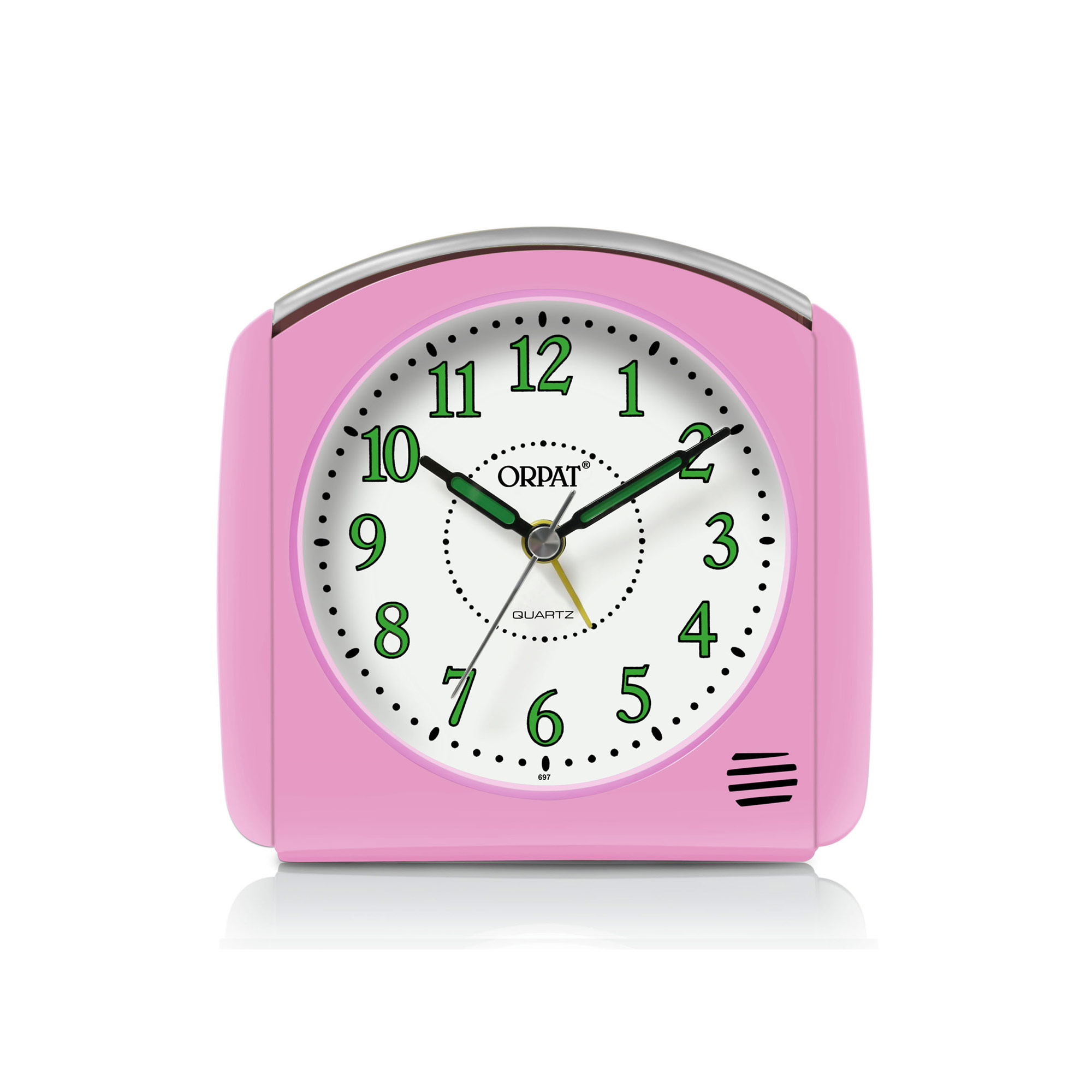Orpat - Time Piece – Snooze Buzzer Alarm Clock – TBZL-697 – Pink