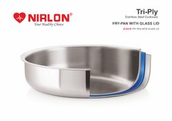 Nirlon Platinum Triply Stainless Steel Fry Pan