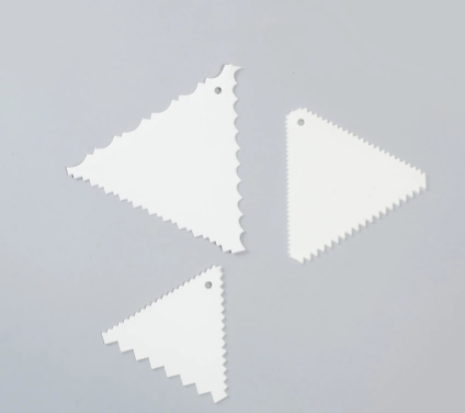 WonderChef Ambrosia Cake Scrapers (3-In-1) - White
