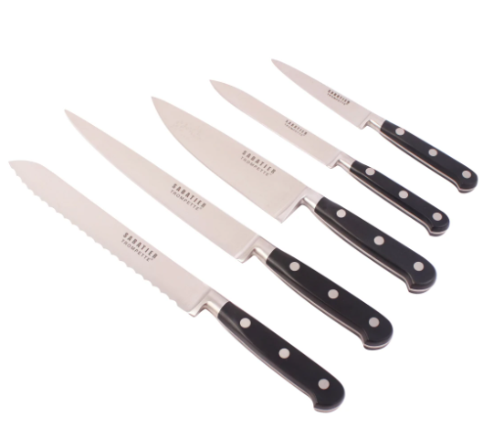 WonderChef Sabateir Trompette 5 Pc Knife Block Set