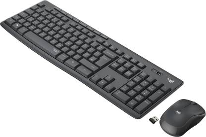 Logitech SILENT WIRELESS COMBO MK295 Wireless Multi-device Keyboard (Black)