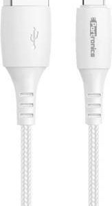 Portronics POR 1179 1 m USB Type C Cable  (Compatible with All USB Type C Supported Devices, White, One Cable)