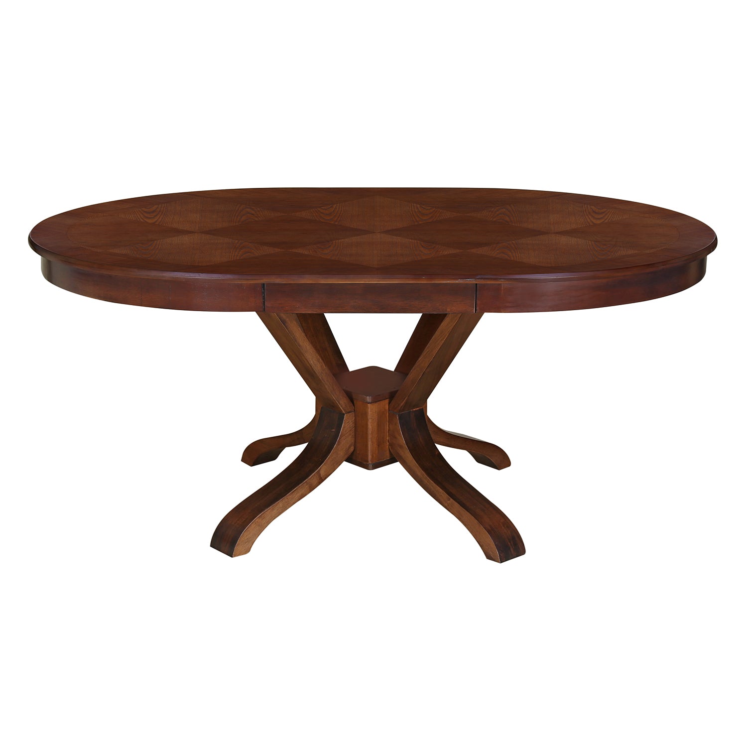 Avante 6 Seater Dining Table with Fixed Top (Brown)
