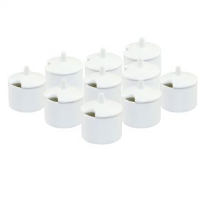 Horeca Pickle Tray Set of 10 (White)