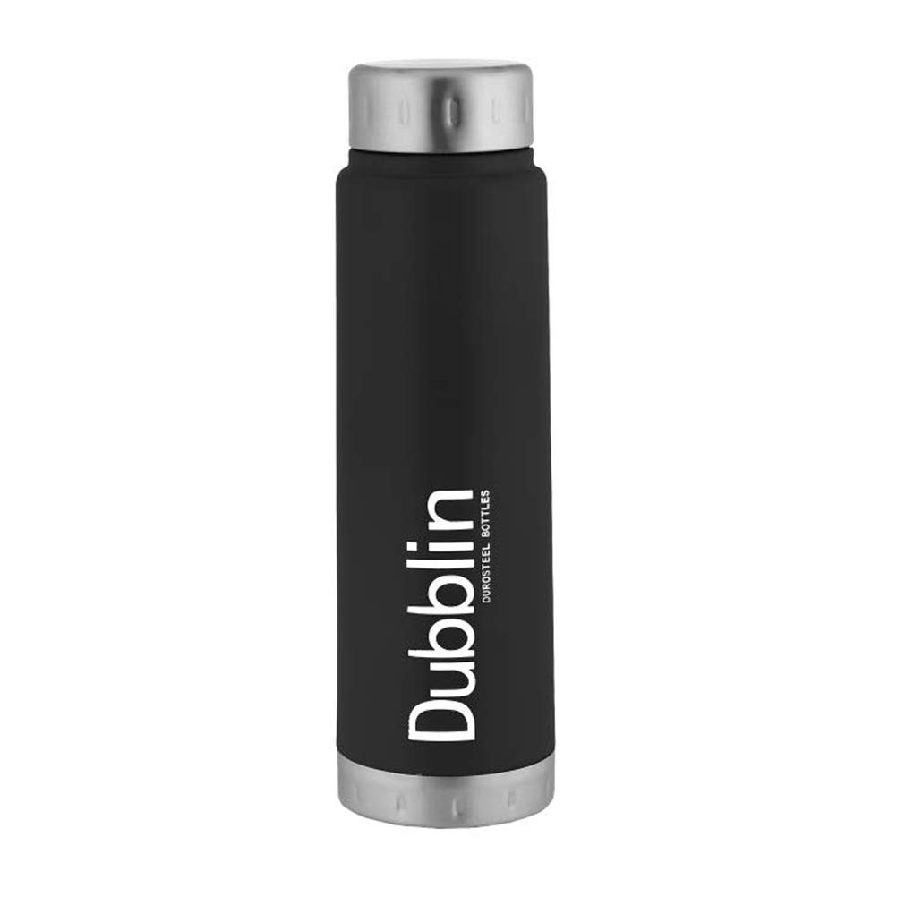 DUBBLIN Ice Stainless Steel Sipper Water Bottle, BPA-Free, Sports Water Bottle (Black 1500ML | ICE CUBE 1500 BLACK), Set of 1
