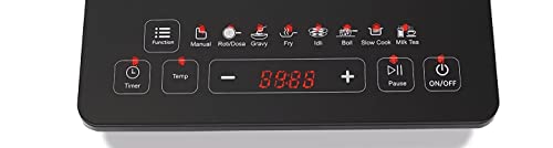 PREETHI EXCEL PLUS IC117 1600-WATT INDUCTION COOKTOP (BLACK) - Image 2