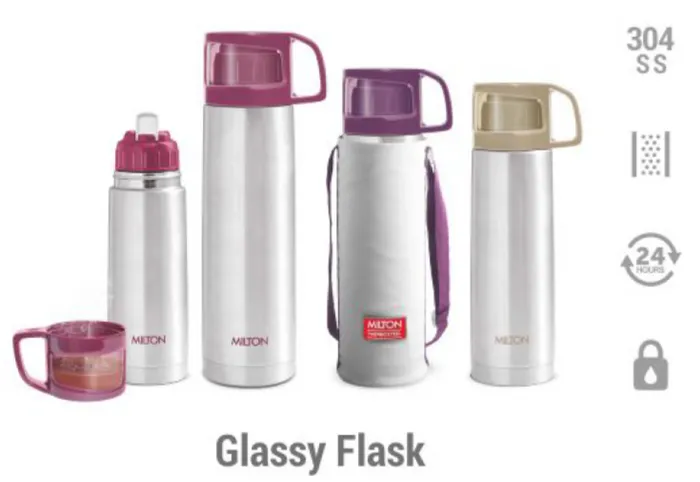 MILTON GLASSY FLASK