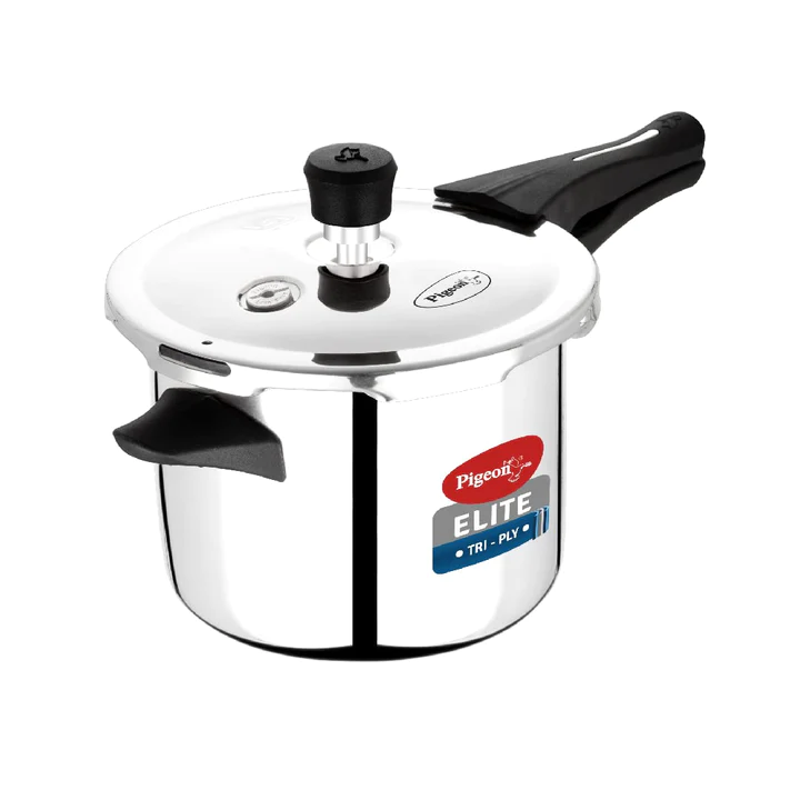 PIGEON ELITE SHINE TRIPLY PRESSURE COOKER - 2 LITRES