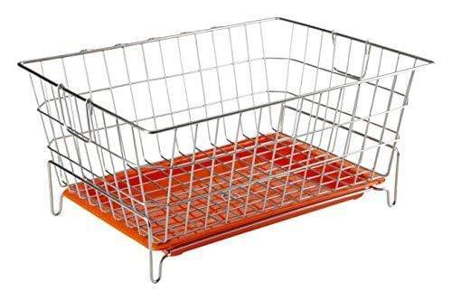 EMBASSY DISH DRAINING BASKET/KUDA WITH DRIP TRAY, RECTANGLE, 53X42X25 CMS (LXBXH), SIZE - SMALL – Style 2 - Image 3