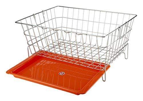 EMBASSY DISH DRAINING BASKET/KUDA WITH DRIP TRAY, RECTANGLE, 53X42X25 CMS (LXBXH), SIZE - SMALL – Style 2
